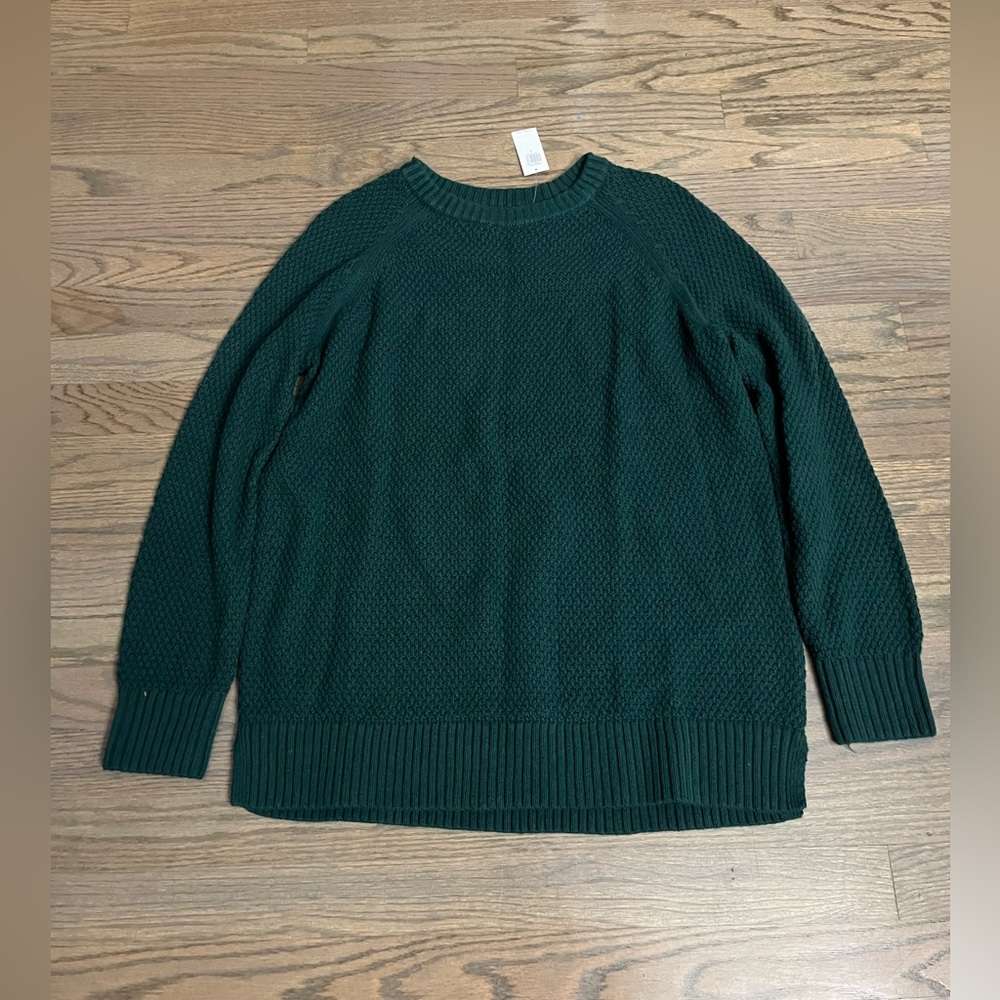 NWT OLD NAVY TUNIC HUNTER GREEN SWEATER - SIZE S